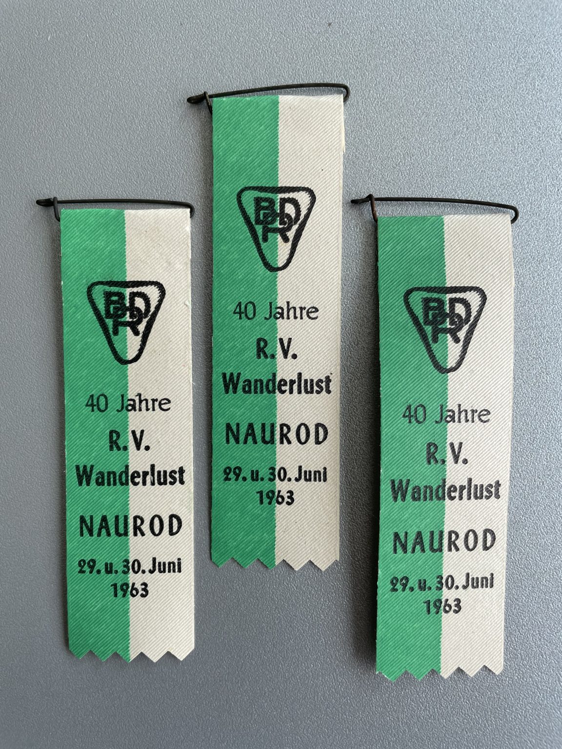 40 Jahre RV Wanderlust Naurod im Jahre 1963 – RVW Naurod
